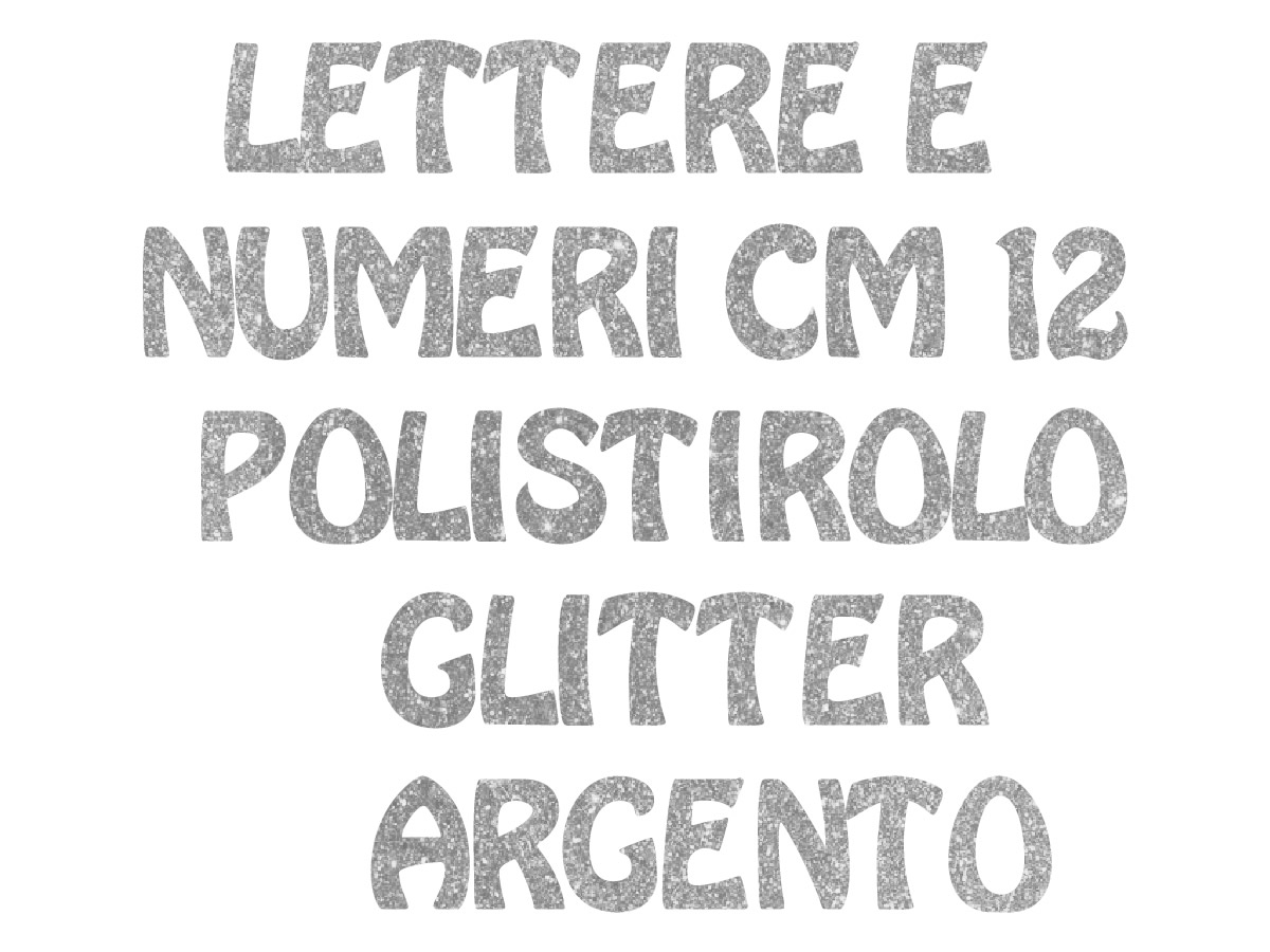POLY GLITTER ARGENTO
