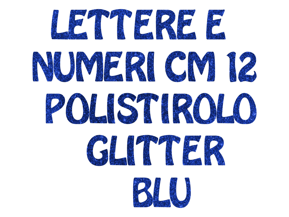 POLY GLITTER BLU