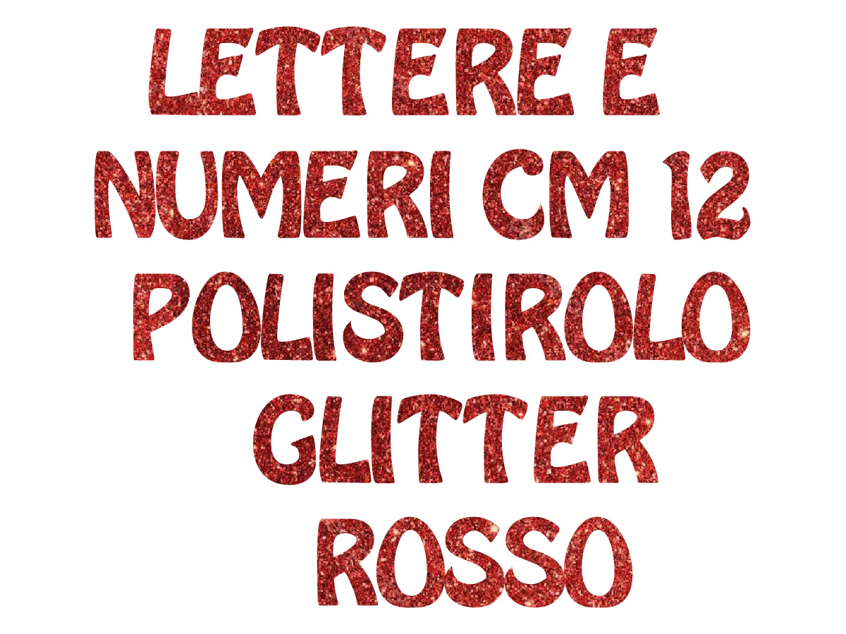 POLY GLITTER ROSSO