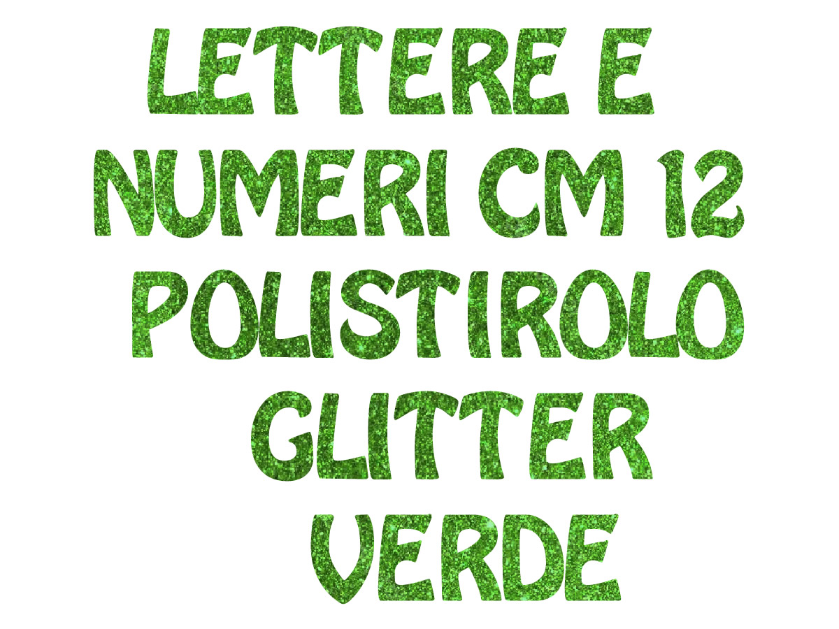 POLY GLITTER VERDE