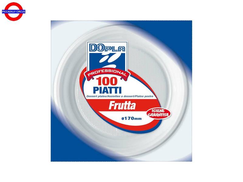  PIATTI FRUTTA BIANCHI CF.100 PEZZI