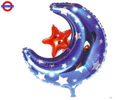 MYLAR NASCITA SUPER SHAPE LUNA BLU E STELLINA 24