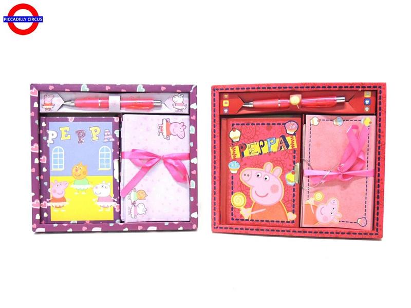 SET REGALO PENNA + DIARIO + CARTA DA LETTERE PEPPA PIG