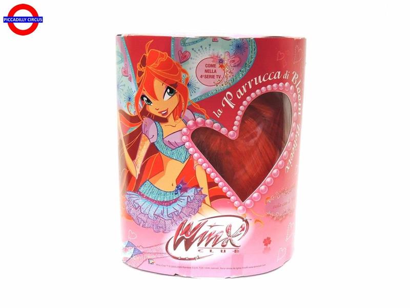  PARRUCCA BABY WINX BLOOM ROSSA