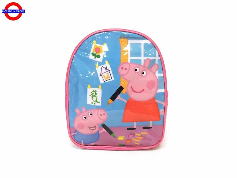 ZAINO ASILO PEPPA PIG ROSA CM.28