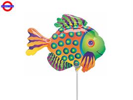 MYLAR ANIMAL PESCE TROPICALE MINI SHAPE