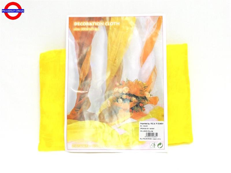 TELO ORGANZA cm145X300cm GIALLO