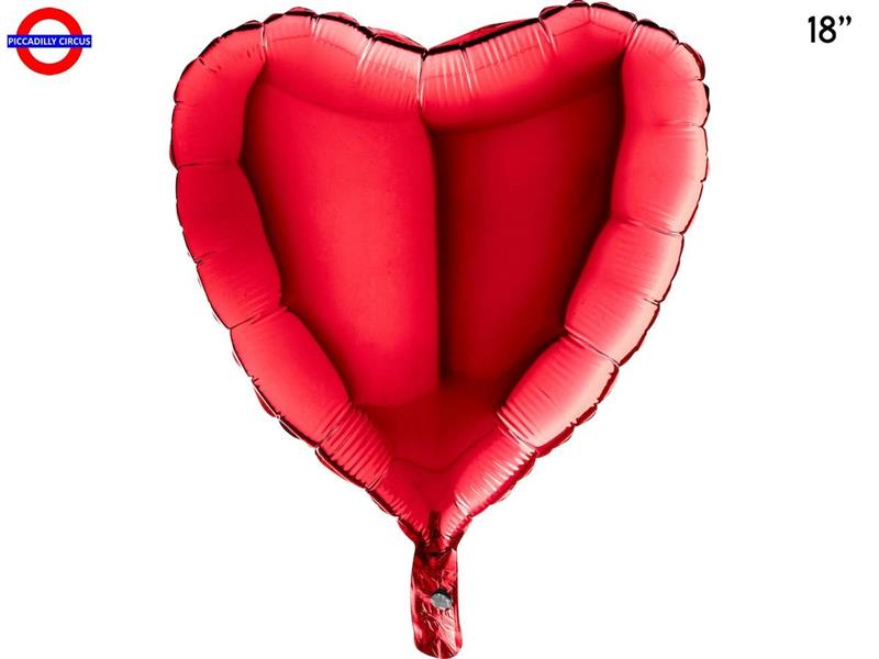 MYLAR CUORE 18 ROSSO