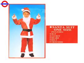 COSTUME BIMBO BABBO NATALE 03-04 ANNI 76cm