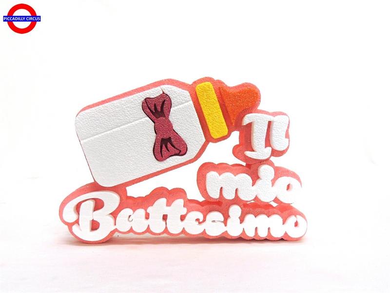 POLY BATTESIMO - BIBERON IL MIO BATTESIMO ROSA GLITTER C