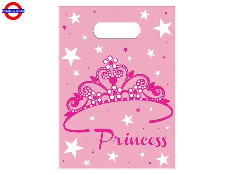 BUON COMPLEANNO PRINCIPESSA 6 PARTY BAGS