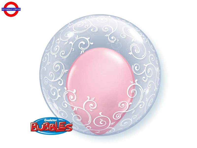 MYLAR DECO FANCY FILIGREE BUBBLRS 24