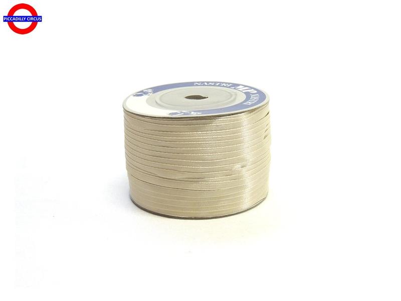 NASTRO RASO mm03X100m CREMA CHIARO