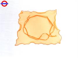 SACCHETTO ORGANZA cm 25X25 ARANCIO