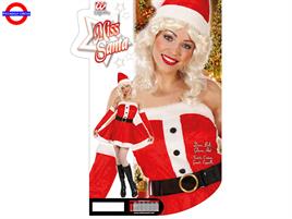 COSTUME MISS SANTA CLAUS VELLUTO TG.M