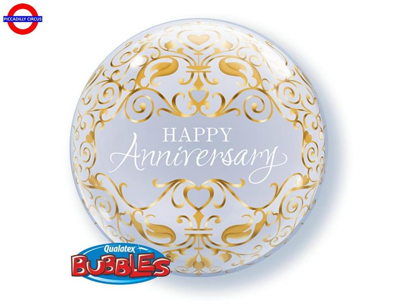 MYLAR ANNIVERSARIO BUBBLES 22