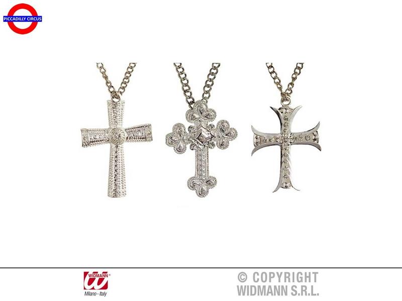 COLLANA CROCE CON STRASS