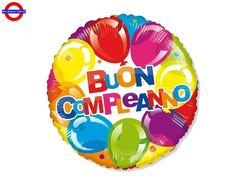 MYLAR BUON COMPLEANNO 18 PALLONCINI