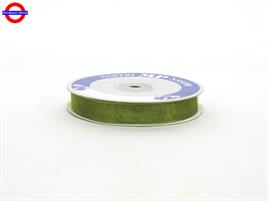 NASTRO ORGANZA mm15X50m VERDE OLIVA