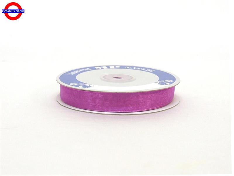 NASTRO ORGANZA mm15X50m VIOLA (GLICINE)