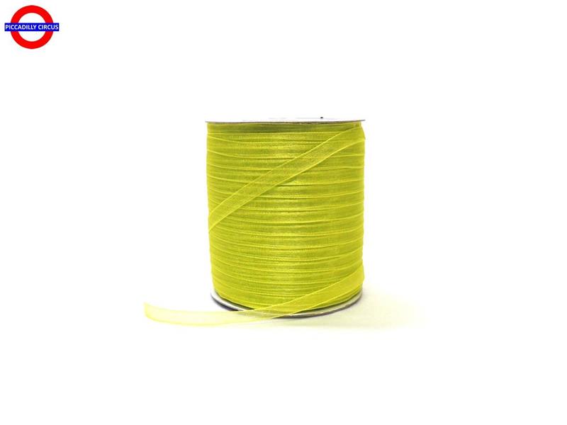 NASTRO ORGANZA mm05X200m VERDE MELA