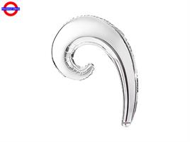MYLAR KURLY WAVE 14 ARGENTO
