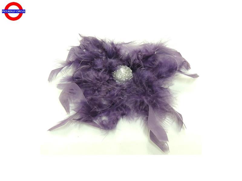 CLIP PIUME VIOLA CM.14X14