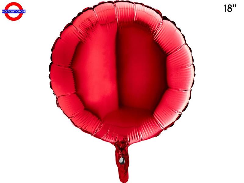 MYLAR TONDO 18 ROSSO
