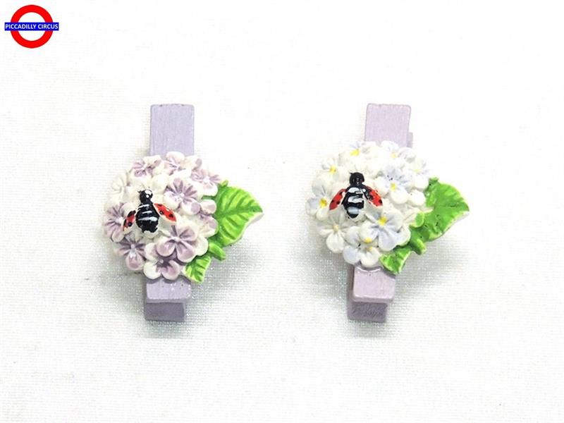 MOLLETTINA FIORI CON COCCINELLA mm35