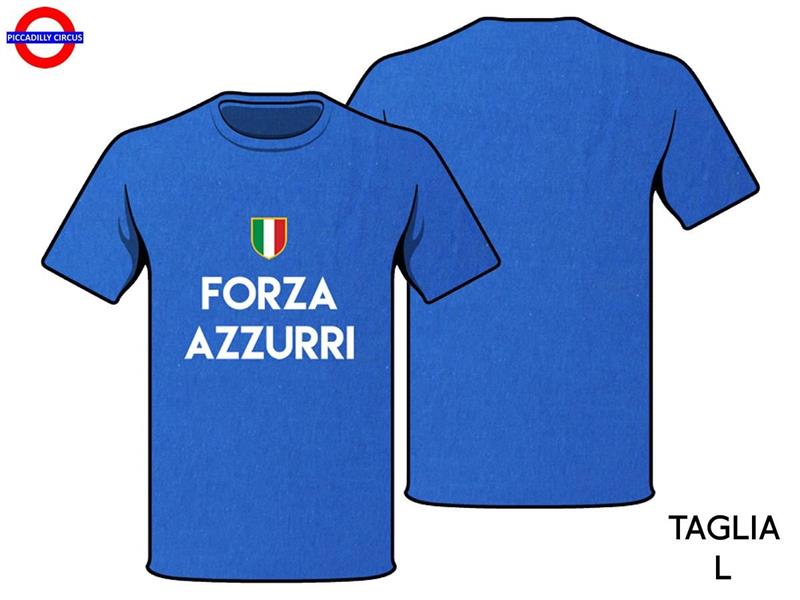T-SHIRT ITALIA - FORZA AZZURRI TG.L