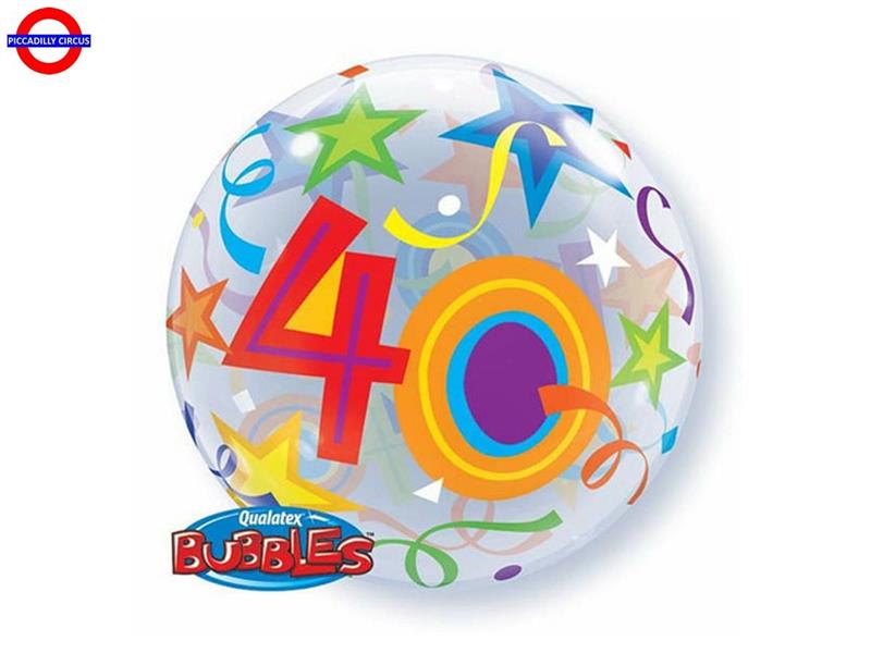 MYLAR 40 ANNI BUBBLES 22