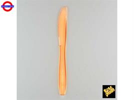 POSATE ARANCIO TRASPARENTE COLTELLO 190mm CF.10 PEZZI