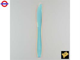 POSATE TURCHESE TRASPARENTE COLTELLO 190mm CF.10 PEZZI