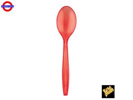 POSATE ROSSO TRASPARENTE CUCCHIAI 190mm CF.10 PEZZI