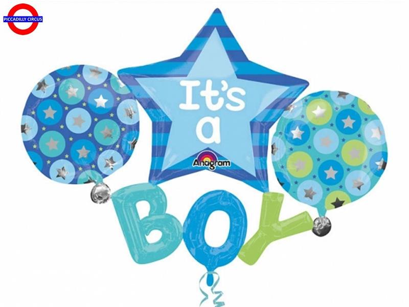 MYLAR NASCITA MULTIBALLOON IT`S A BOY