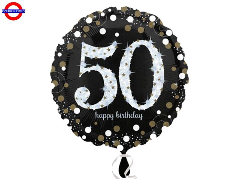 MYLAR 50 ANNI 18 OLOGRAFICO GOLD