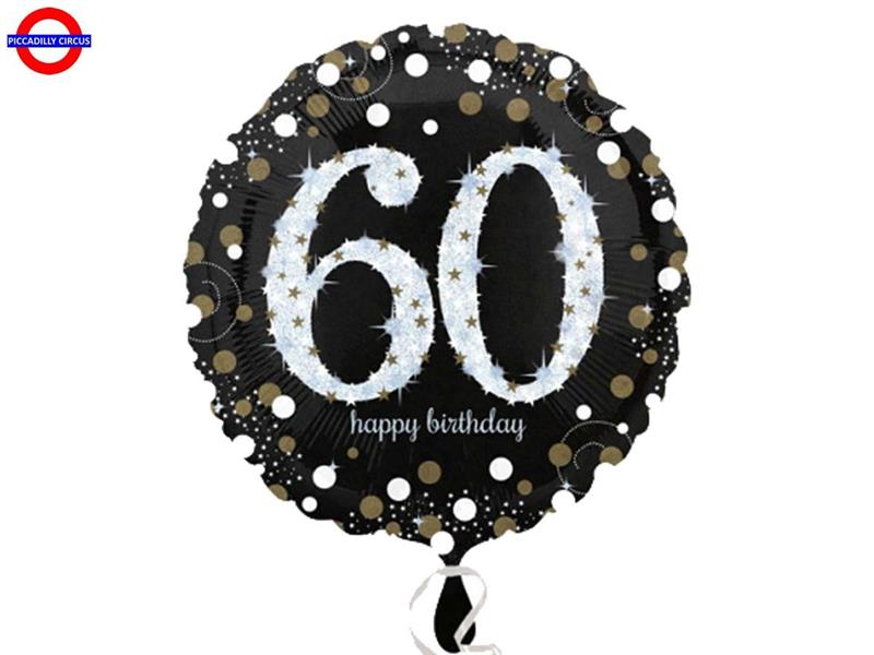 MYLAR 60 ANNI 18 OLOGRAFICO GOLD