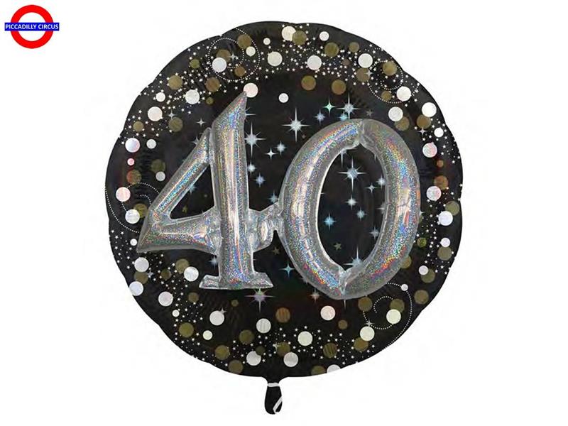 MYLAR 40 ANNI SUPER SHAPE 32 MULTIBALLOON