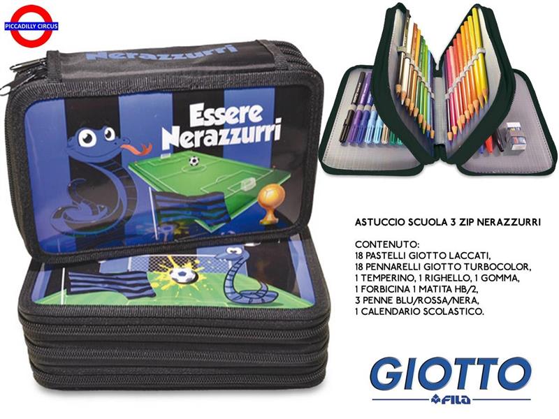 NEROAZZURRI ASTUCCIO 3 ZIP