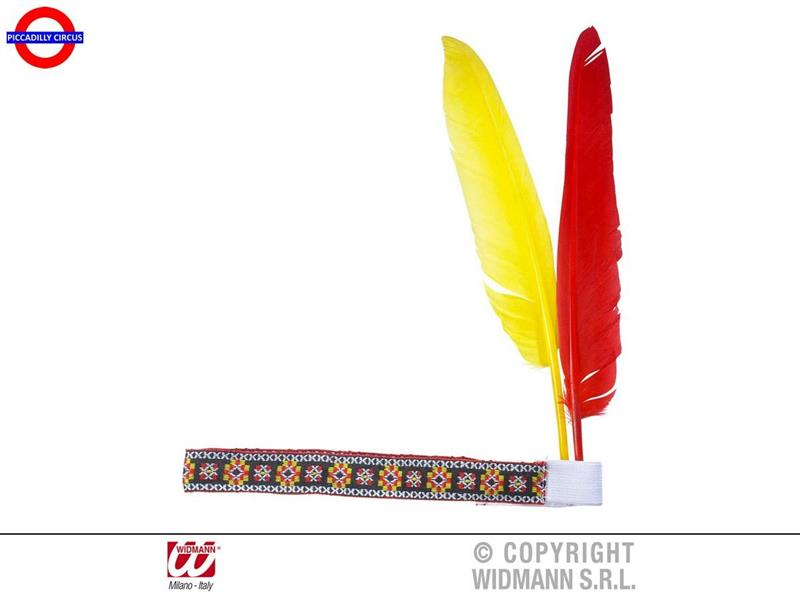 COPRICAPO FASCIA CON PIUME INDIANO