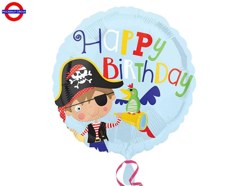 MYLAR PIRATI 18 HAPPY BIRTHDAY