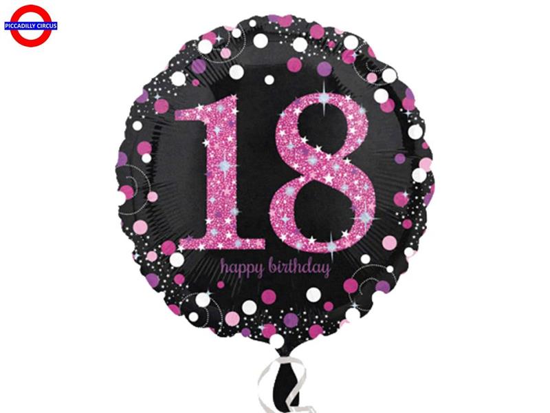 MYLAR 18 ANNI 18 OLOGRAFICO PINK