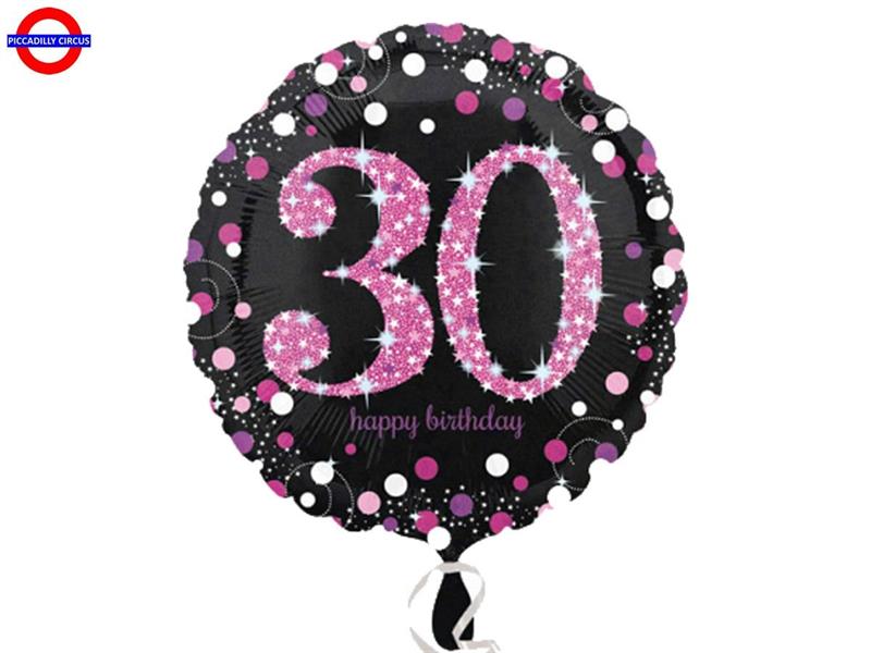 MYLAR 30 ANNI 18 OLOGRAFICO PINK