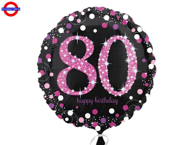 MYLAR 80 ANNI 18 OLOGRAFICO PINK