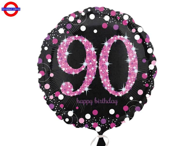 MYLAR 90 ANNI 18 OLOGRAFICO PINK