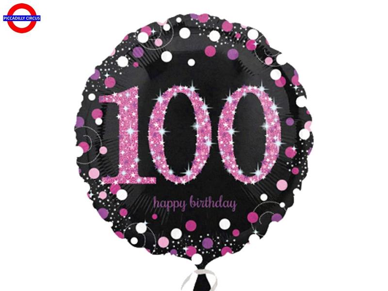 MYLAR 100 ANNI 18 OLOGRAFICO PINK