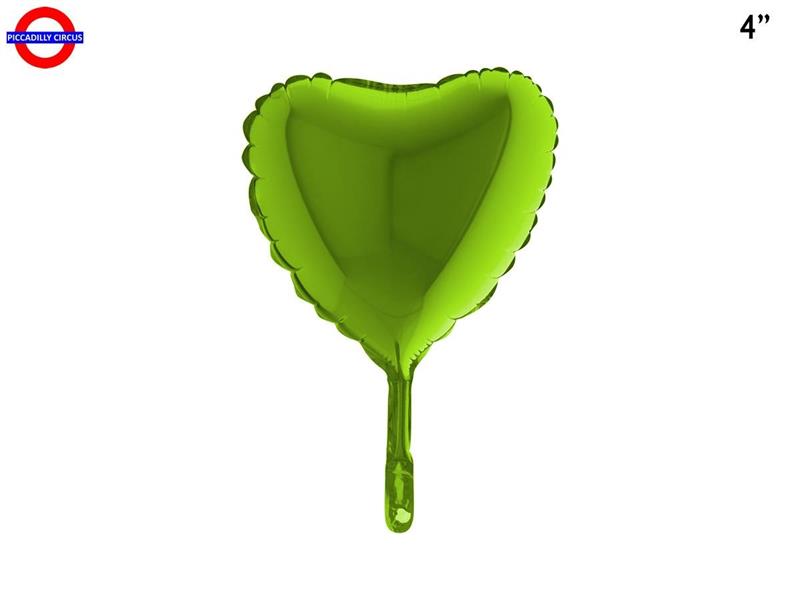 MYLAR CUORE 04 VERDE LIME