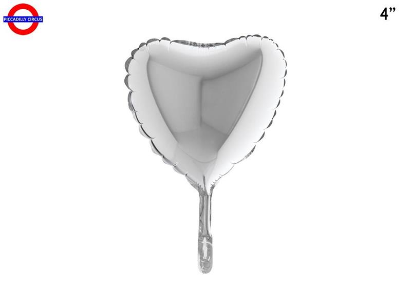 MYLAR CUORE 04 ARGENTO