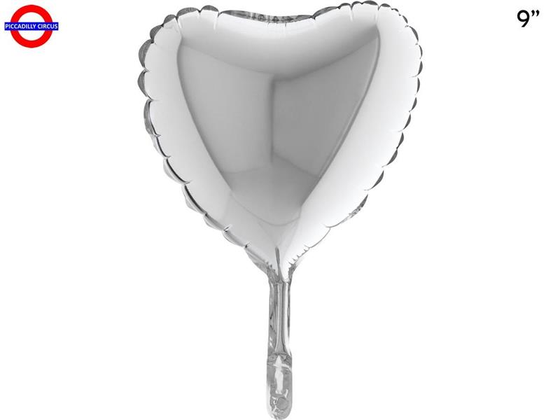 MYLAR CUORE 09 ARGENTO