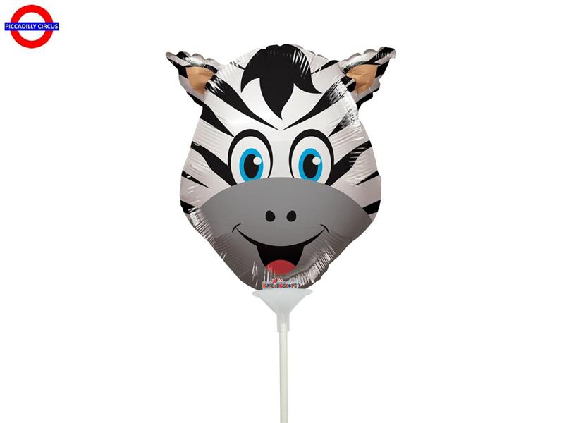 MYLAR ANIMAL MINI SHAPE TESTA ZEBRA